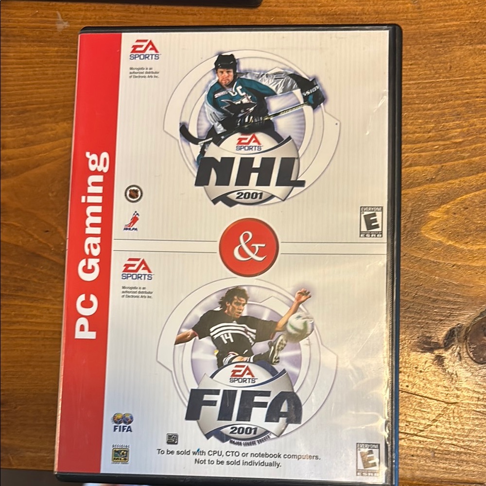 EA Sports NHL & FIFA 2001 PC Game - Red and White